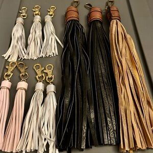 Bundle of 10 NWOT Bag Clip-on Fringe Accessory